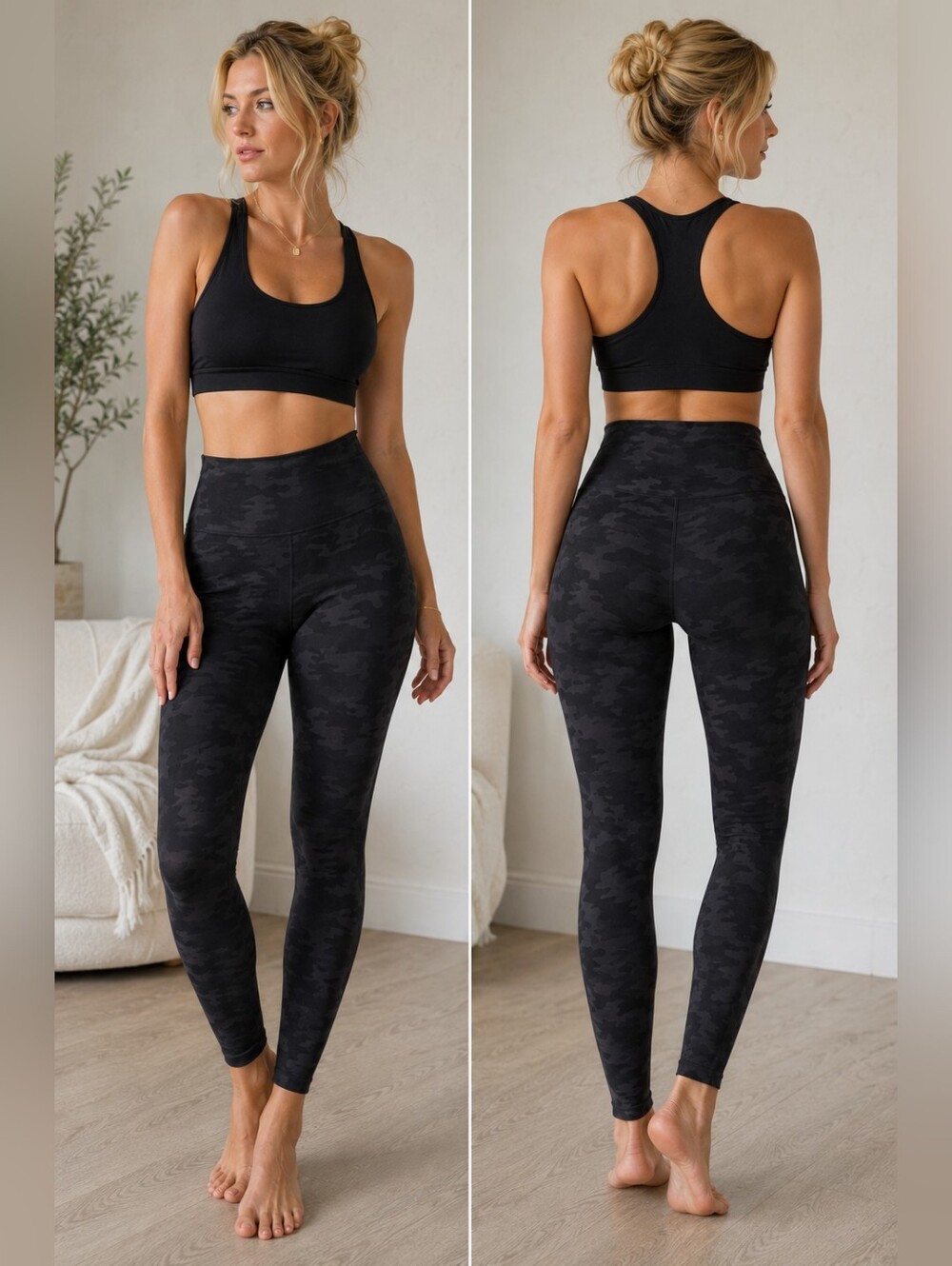 SPANX Camo Leggings Size Small | Athleisure Pilates Princess Sporty Chic